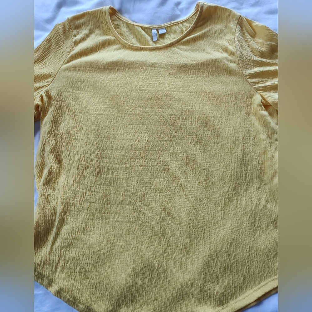 CATO Ladies Pullover Blouse. Size Large. Elbow Sleeves.